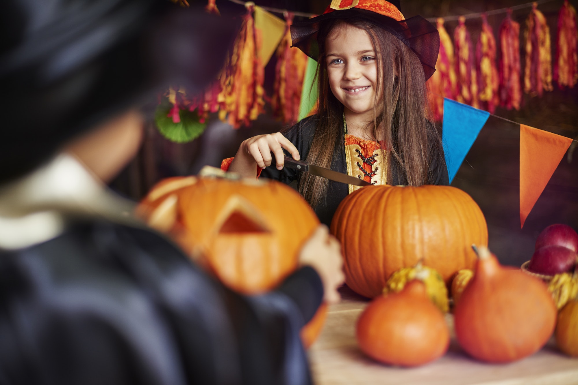 Carving a pumpkin is a typical American culture